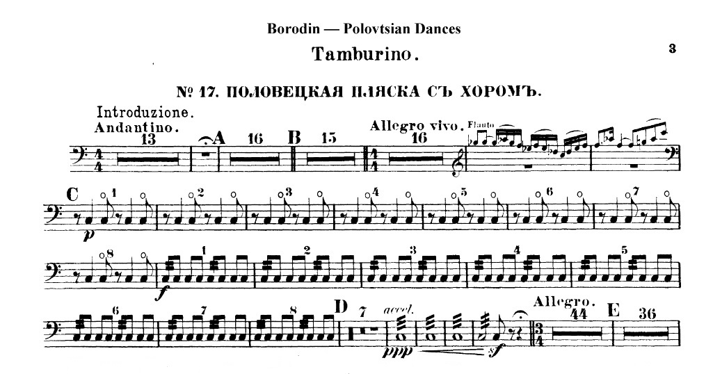 Prince Igor's Tambourine Mystery (part 1)